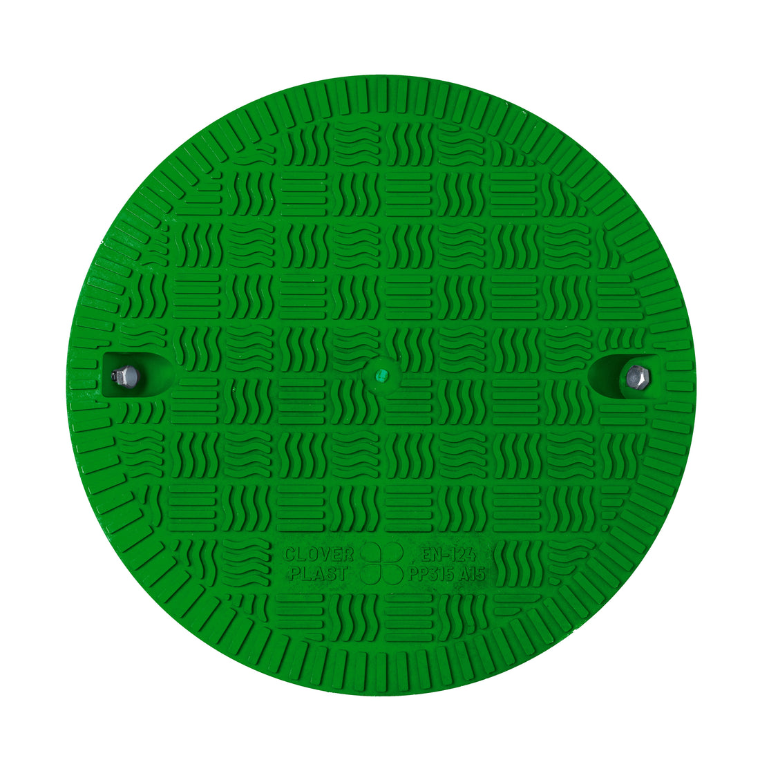 Green Polymer Manhole Cover - 305mm Internal, 1.5 T Load, UV Resistant - A15 Standard